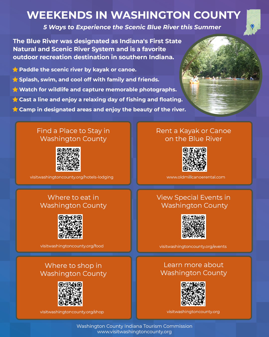 Click here to print out the Blue River Weekend Adventure Guide Click here to print out the Blue River Weekend Adventure Guide